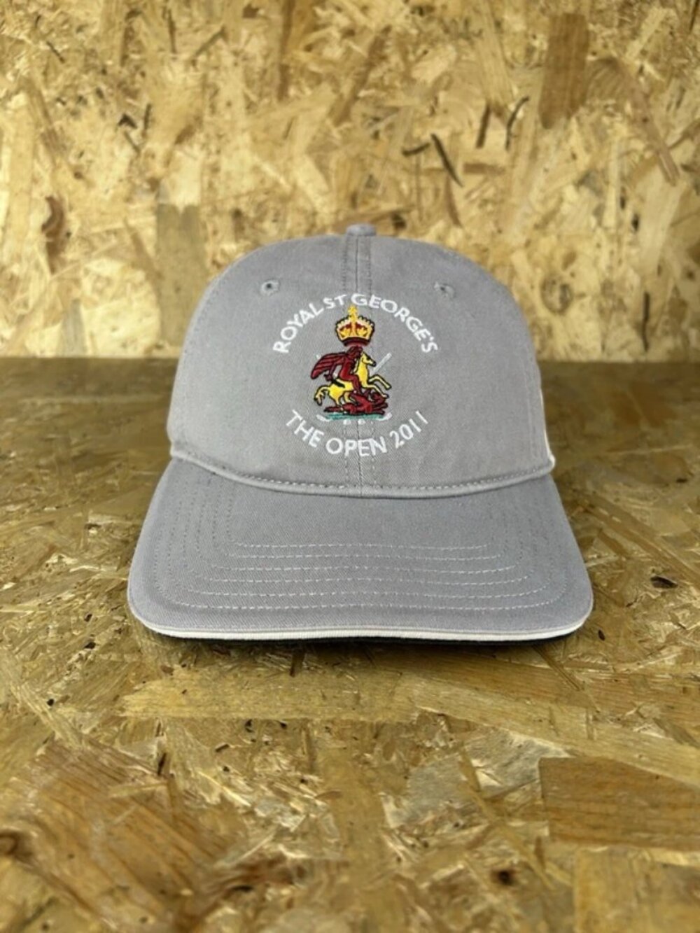Adidas Golf Hat Cap Royal St George's The Open 2011 Championship Grey Adjustable